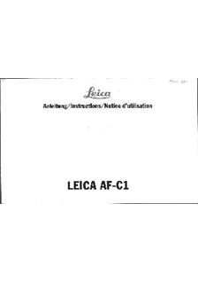 Leica AF-C 1 manual. Camera Instructions.